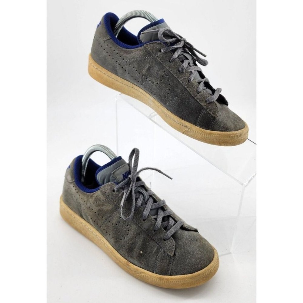 Nike Classic CS Gray Blue Suede Youth‎ Tennis Shoe Size 5Y 719448-003